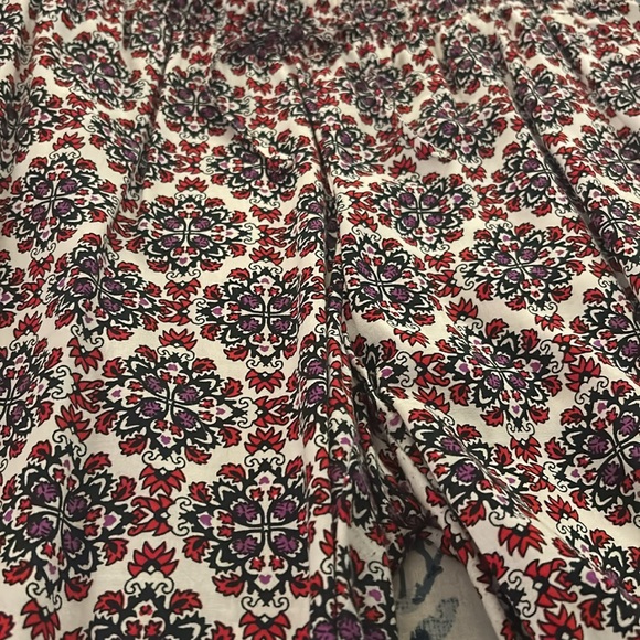 H&M Divided Harem Style Cuffed Print Pants - Sz 12 - Picture 2 of 5